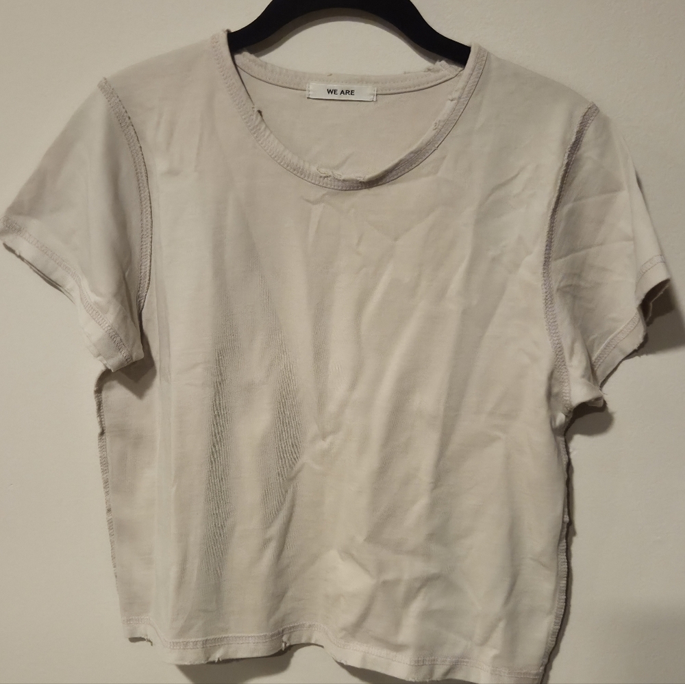 We Are Cream Short Sleeve Women's Crop Tee